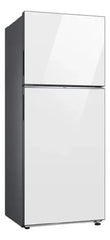 Heladera Con Freezer Inverter Samsung Bespoke Rt47cb664212b3 Color Clean White Con Capacidad De 457l