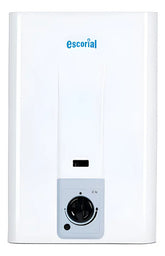 Calefón A Gas Natural Escorial Blanco 14l Sin Llama Piloto Blanco Gn