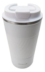 Vaso Termico Acero Inox Con Tapa Frio Calor Vivendi Blanco Lisa
