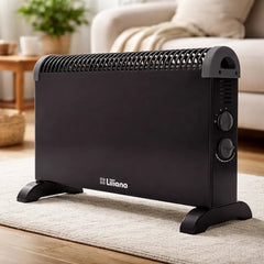 Calefactor Eléctrico Convector Liliana Duowarm Cnm18 Negro