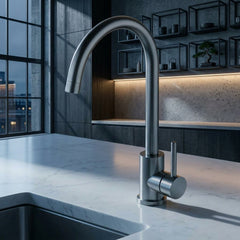 Griferia Cocina Fv Inox One 411.04/i1 Monocomando Pico Movil