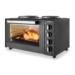 Horno Electrico Atma Hgab3024api Grill + 2 Anafes 1500w