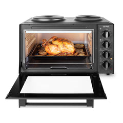 Horno Electrico Atma Hgab3024api Grill + 2 Anafes 1500w