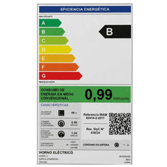 Horno Eléctrico Bgh Bhe55m25i 55 Litros Duo Negro