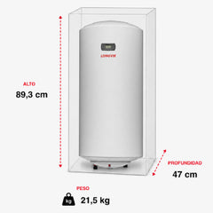 Termotanque Electrico Carga Inferior Longvie Te80d 80l 2000w