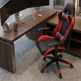 Silla Gamer Reclinable Tm Vivendi 504 Negro Rojo Altura Ajustable