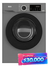 Lavarropas Carga Frontal Bgh Bwfe06s24ar Inverter 6kg Gris