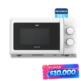 Microondas B120m20 Mecánico Quick Chef Blanco 20 Litros