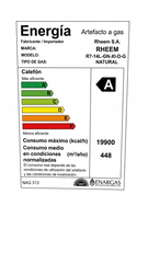 Calefón De Tiro Forzado Gas Natural Rheem R7-14l-gn-xi-d-g De 14lts
