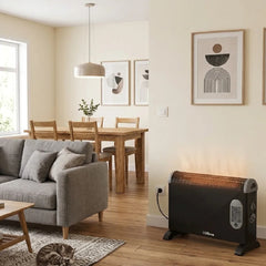 Calefactor Electrico Convector Liliana Duowarm Fan Cfm19 Negro