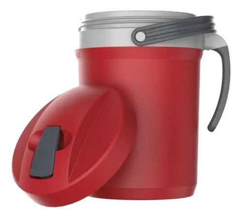 Bidon Termico Termolar Fliptop 2,5 Lts C/pico Color Rojo
