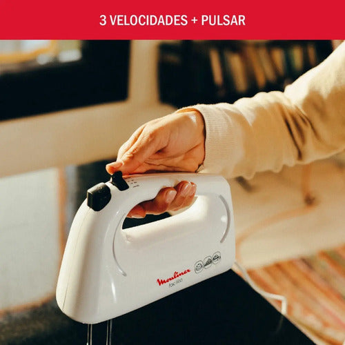 Batidora De Mano Moulinex Hm1531a0 Facilita Plus Blanco 50 Hz X 60 Hz