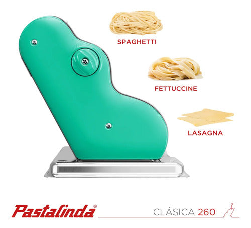 Pastalinda Máquina P/pastas Fideos Original Clásica Mod 260 Verde
