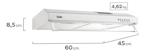 Extractor Purificador De Aire Gafa Ajsr24m5arw Blanco 60cm