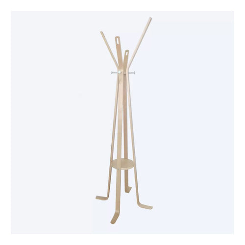 Combo Sillon De 1 Cuerpo Tm A5641 + Perchero Natural Tm Marrón Liso