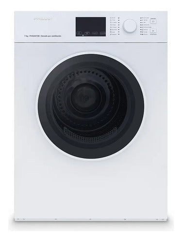 Secarropas Por Ventilación Philco Phsa072b 7kg Blanco Blanco