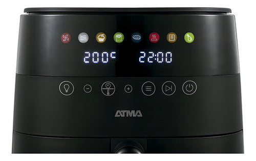 Freidora De Aire Digital Atma Fr248abp Negro 1750w 8l 8prog Negro