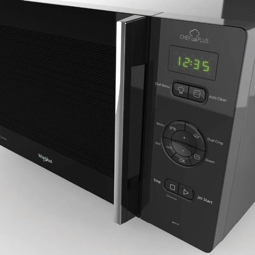Microondas Grill Whirlpool Wmg25sk25f Negro 25l Crisp Steam