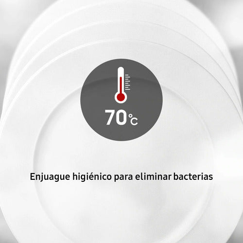 Lavavajilla Samsung 14 Cubiertos Silver Dw60m6050fs Plateado