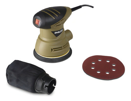 Lijadora Roto Orbital Philco Lro241p 240w 12000 Rpm Color Verde