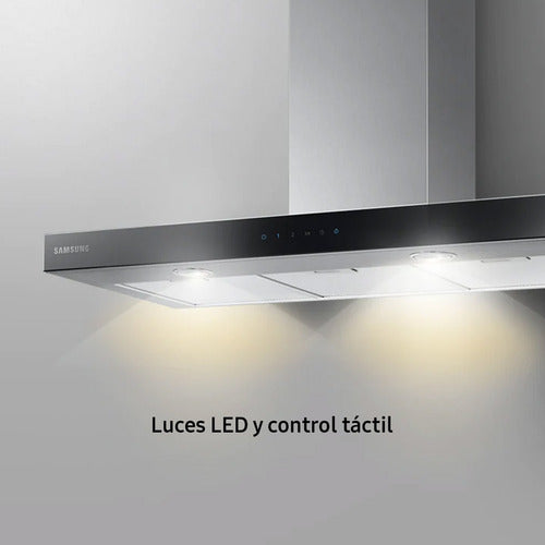 Campana De Cocina Extractor Samsung Acero Inox Filtro Lavable Led 60 Cm Color Gris Kitchen
