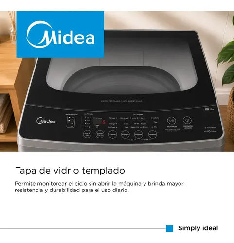 Lavarropas De Carga Superior Midea Mls-75ge04n Color Gris