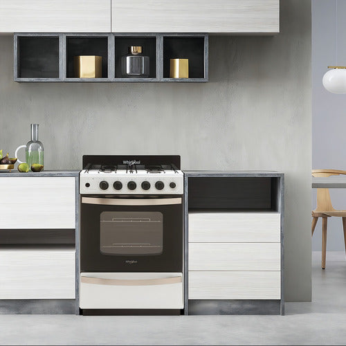 Cocina Whirlpool 56 Cm Blanca Wfb57dw Color Blanco
