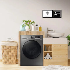Lavarropas Automático Samsung Inverter Hasta 7kg Color Inox Ww70aa46bx