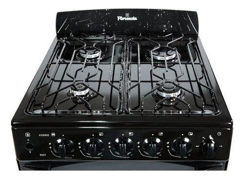 Cocina Multigas Florencia 5537 Negra Con Encendido Electrico Negro