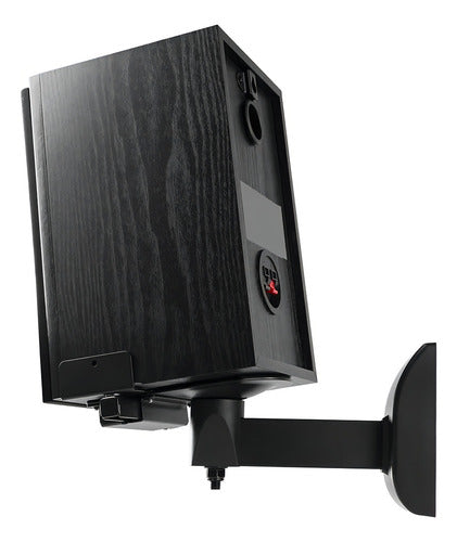Soporte De Pared Movil Para Parlantes Altavoces Onebox Acero Color Negro