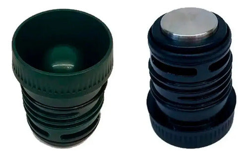 Termo Stanley Clásico 950ml Inox Manija Tapon Cebador Verde Verde