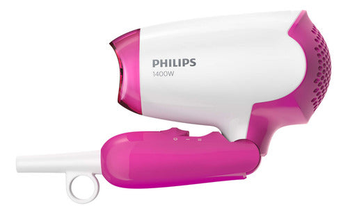 Secador De Pelo Philips Essential Bhd003 Blanco Y Rosa 1400w Color Blanco/rosa