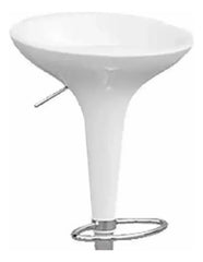 Banquetas Altas X2 Desayunador Blanco Cocina Taburete Barra  Cromado Negro