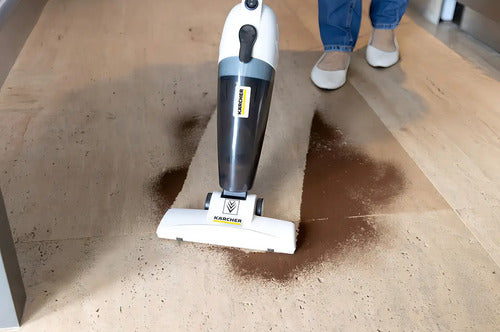 Aspiradora Sin Bolsa Compacta Vertical 2 En 1  Karcher Vcl 1 Blanco