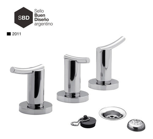 Griferia Para Baño Bide Fv 0295/39 Libby Cromo Tio Musa