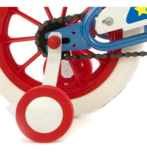 Bicicleta Infantil Rodado 12 Stark 6016 Space Varon Tio Musa Azul