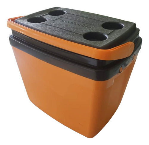 Conservadora Portatil Playa Camping 34l Garden Life Naranja