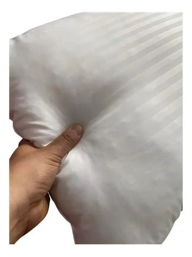Almohada Cannon Doral Fibra Poliéster Siliconada 70x50 Dobby Color Blanco