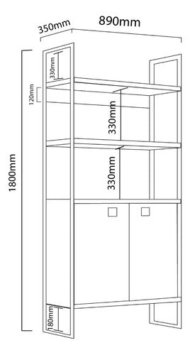 Biblioteca De Hierro Delos Dst22 Roble Nebraska Natural Cts Roble Nebraska Natural C/ Hierro Negro