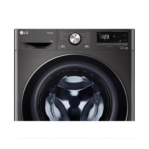 Lavarropas 12kg Aiddtm Inverter Direct Drivetm Steam Gris Oscuro