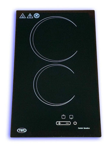 Anafe Eléctrico Tst Vitro 2 Hornallas Negro