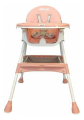 Silla De Comer Reclinable 3 En 1 Bebesit 6651-b Rosa H:15kg Rosa