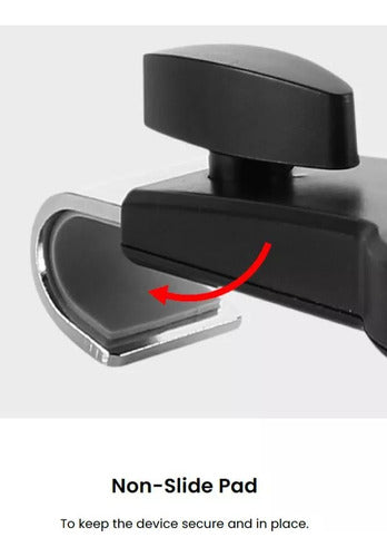 Soporte Universal Tablet iPad Para Reposacabezas Auto 360 Cashcoin Ob-ta2 Color Negro