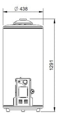 Termotanque Multigas Longvie Plus T5110 Con Poliuretano 110 Li Color Blanco
