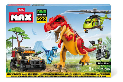 Bloques Construcción Zuru Max Dino Adventure De 592 Piezas 592 Dinosaurios