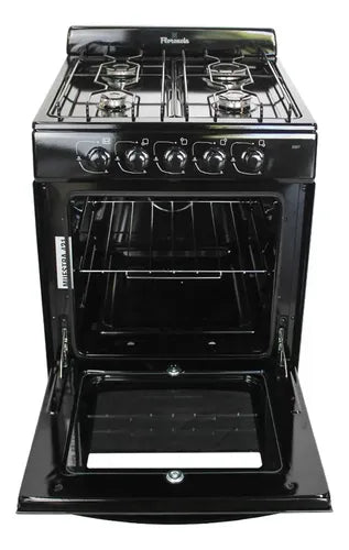 Cocina Multigas 4 Hornallas 56cm Florencia 5507 Negro