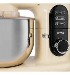 Batidora Planetaria Atma Bp24w0ap Crema Acero Inox 6vel 4,8l Crema 60hz