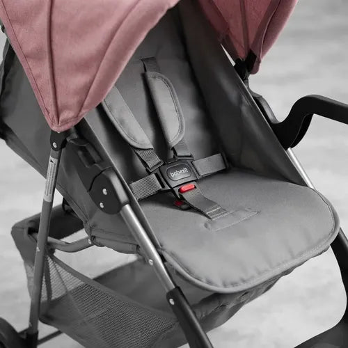 Cochecito De Paseo Bebesit Eos 1337o H:15kg Seguridad 3 Puntos Rosa Negro