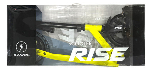 Monopatin Scooter Stark Rise Aluminio Ruedas 200mm Plegable Color Amarillo