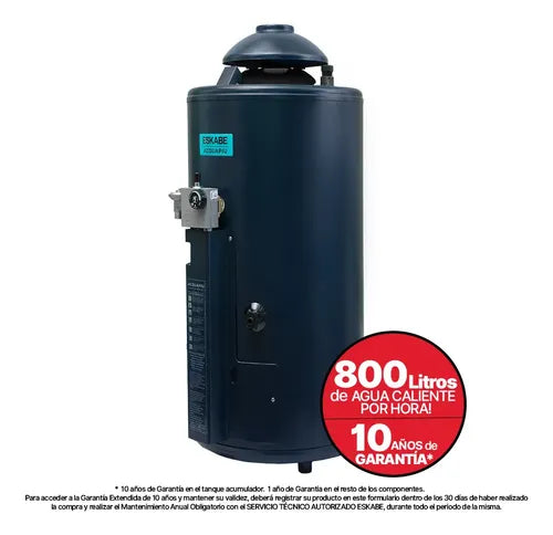 Termotanque Multigas Eskabe Acquapiu Hybrid 4 H800 De 800l Azul Marino